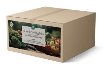 TrustBasket 5-in-1 Potting Mixture- Makes 10Kg Soil Less Mix with Cocopeat, Vermiculite, Perlite, Neem Powder & Organic Fertilizer for Healthy Plant Growth