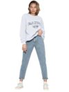 KOTTY Women High Rise Cotton Lycra Blend Ankle Length Jeans Blue