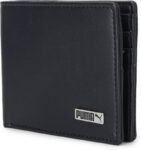 PUMA Men Blue Artificial Leather Wallet(6 Card Slots)