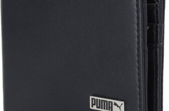PUMA Men Blue Artificial Leather Wallet(6 Card Slots)