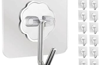 UCRAVO Wall Hooks for Hanging Strong Sticker Sticky Heavy Duty Home Kitchen Bathroom Key Frame Holders (Pack of 20)