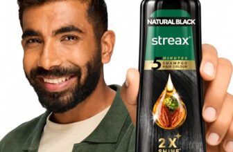 Streax Shampoo Hair Colour Black, 160 ml Pump Pack | Instant Black Hair Color Shampoo for grey coverage in 5 minutes, Ammonia Free Long Lasting Formula for Men & Women