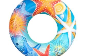 Inflatable Swimming Ring, 50-90 cm,Pool Float, Multicolor (80 cm)