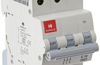 Havells DHMGCTPF010 PVC Plastic 10A MCB TP C Curve (White)