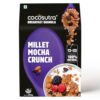 Cocosutra Millet Mocha Crunch Breakfast Granola – 300 g | High Protein Cereal with Oats, Nuts, Seeds and Dry Fruits | Lightly sweetened with Jaggery