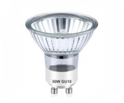 AuraDecor GU10 Halogen Light Bulb, 50W, 2800K Warm White, Dimmable Spotlights for Track & Candle Warmer Lamps (1, Warm White)