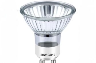 AuraDecor GU10 Halogen Light Bulb, 50W, 2800K Warm White, Dimmable Spotlights for Track & Candle Warmer Lamps (1, Warm White)