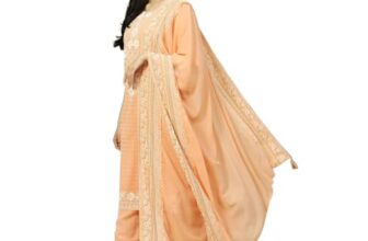 Rangriti Women Peach Cotton Blend Palazzo_28