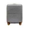 Police Origine Cabin Trolley | 65L Capacity TSA Lock 8 Smooth 360° Spinner Wheels Telescopic Handle PP Hard Shell | Lightweight 20″ Cabin Luggage for Travel & Weekend Trips (Beige/TAN) (Grey/Tan)