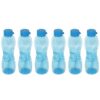 PEARLPET Trinity BPA-Free Plastic Water Bottle Set |Lightweight, Leak-Proof & Freezer Safe – Pack of 6 (1000ml Each), Blue
