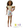 Barbie Dolls and Accessories, Brunette Skipper™ Doll with Baby Figure and 5 Accessories, Babysitters Inc.™ Playset