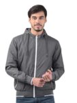 Numero Uno Men’s Solid Regular Fit Grey Jacket