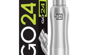 Go24 pexpo Bistro Pro ISI Certified Stainless Steel Fridge/Sports Water Bottle 750ml, Silver | Single Wall | Leakproof Water Bottle for Home, Office, Gym, School