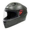 STUDDS Raider Street ISI Certified Full Face Helmet for Men and Women with Clear Visor (Green – L)