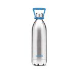 Milton Duo DLX 2000 Thermosteel Bottle, 1860 ml Water Bottles, 24 Hours Hot and Cold, Easy to Carry, Easy Grip, Rust Proof, Tea, Coffee, Office, Travel Bottle, Silver