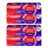 Colgate Visible White Purple Toothpaste Color-Corrects Yellow Tones on 1st Use Removes Surface Stains Enamel Safe (480g) (Pack of 2 x 240g)