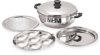 Tosaa Big Induction Compatible Multi Purpose Kadai, 27 cm ,5 Plates, Silver