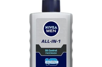 NIVEA MEN All in 1 Oil Control Face Wash | Prevents Acne | Removes excess oil and dirt | Reduces Blackheads and Whiteheads | Cooling Menthol | Unclogs & refines pores | 150ml