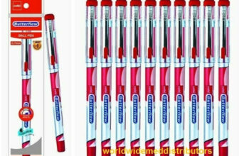 Cello Butter flow Simply Ball Pen Set 10 Ball Pen(Pack of 10, Ink Color – Red)
