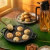 HomeWiz Cast Iron Appe Pan 7 Cavity 18 cm | Free Oil Dispenser 500ml | Pre-Seasoned Appe Maker for Appam, Paniyaram & Appe | Non Stick Appam Pan | Naturally Non-Stick | Works On Induction & Gas