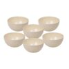 Truly Eco Dinner Set – Bamboo Bowl Set – Non Toxic Reusable Dishwasher Safe Dinnerware Set, Eco-Friendly Biodegradable Crockery Set for Dining – Plain 330ml Bowl/Katori (Set of 6)