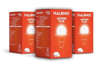 Halonix B22D 10-Watt Led ASTRON Plus (Pack of 3, White, Round)