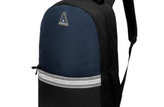 Aristocrat Blake 18L Laptop Backpack (Upto 15.6″),2 Compartments,Blue-Black