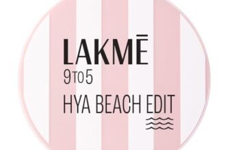 Lakme 9to5 Hya Matte, Beach Edit Cushion Foundation, C 390-Cool Cocoa, Matte Finish, Buildable Coverage, SPF 40, 12 gm