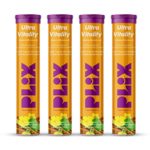 The Plant Fix Plix Ultra Vitality Effervescent, Strength With L-Arginine, Ashwagandha, Safed Musli and Zinc, 15 Effervescent Tablets, Pack of 4 (Orange Burst), 4 count, 15 capsules