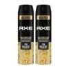 Axe Gold Temptation Long Lasting Deodorant Bodyspray For Men, 215ml, Pack of 2