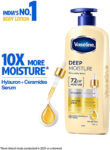 Vaseline Deep Moisture Non Sticky Body Lotion with Ceramide Hyaluron10X More(725 ml)
