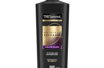 TRESemme Hairfall Defense+ Shampoo 580ml With Keratin Fillers | Longer and Stronger hair | Prevents Hair Fall due to Breakage | Paraben-Free