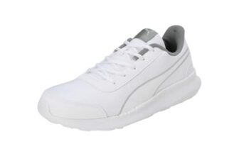 Puma Mens Dazzler White-Smokey Gray-Silver Sneaker – 11 UK (39178204)