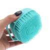 E-COSMOS Multi-Colors Silicone Bath Body Brush Shower Scrubber, Mud & Dirt Remover with Shower Gel Dispenser Soft Massager Kitchen Tool with Non-toxic Brushes (Random Colors)