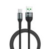 Havells USB Star- Braided Type A to Type C Data Cable 65W, 6A (AHNREHB000) – Black