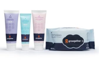 Growgether Baby Travel Skin Care Essentials Kit | Newborn Baby Gift Set with Baby Wipes (5 wipe), Diaper Rash Cream (10g), Baby Lotion (20ml) & Baby Wash Shampoo (20ml) | Travel Pack of 4 Combo for Babies