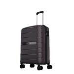 Aristocrat Liberty 8-Wheel Cabin Size Hard Case Trolley Bag, Saddle Brown