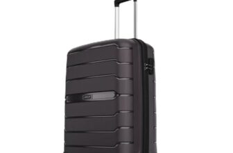 Aristocrat Liberty 8-Wheel Cabin Size Hard Case Trolley Bag, Saddle Brown