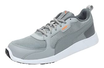 PUMA | Fire Run Men’s Sneakers | Quarry-Vibrant Orange | 8UK