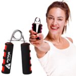 ANTINA Hand Gripper, Hard PVC Hand Grip For Exercise, 1 Piece Foam Hand Gripper, Hand Gripper For Exercise, Hand Gripper For Strengthen For Men, Women, Boys, Girls (Red)