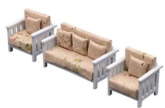 BRISHI Outdoor 4 Seater Sofa Set | Balcony Sofa | Patio Furniture Sets | Conversation Sets | Braid & Rope Garden Sofa Set (Dark Black)