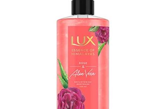 LUX Rose & Aloe Vera, Shimmering Body Wash, 400 ml, for Bright and Soft Skin, with 100% Natural Origin Rose Extract & Aloe Vera, Soap-Free, Paraben-Free, Plant Based Cleanser