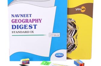 Navneet Geography Study Kit 2 (1 Digest + 3 Subject Book + 2 Pencils + Sharpner + Eraser + Scale)