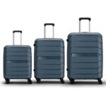 Aristocrat Liberty Set of 3 (Cabin+Medium+Large) Trolley Bags, Spanish Blue