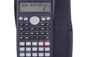 Amazon Basics AB-82MS 240 Functions and 2-Line Display Scientific Calculator | 240 Function Scientific Calculator | 2-Line Large Display, Blue