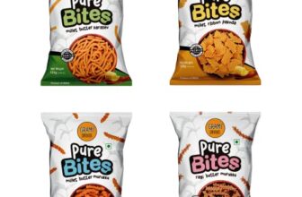 Grami Superfoods Pure Bites Assorted Snack Pack of 4 (500g): Millet Butter Murukku / Chakli, Millet Ribbon Pakoda, Ragi Butter Murukku/Chakli, & Millet Butter Karasev – Healthy Indian Snacks | Millet Snacks | No Maida | No Preservative | High Protein & Fiber Snack | Low GI | Healthy Namkeen for Kids & Adults |Weight Loss Namkeen |Sugar Free | Diabetic Friendly Namkeen