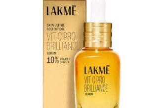Lakme Vit C Brillance Serum, 10% Vit C Complex, Glass Skin in 21 Days, Tighter Brighter Skin, 30ml