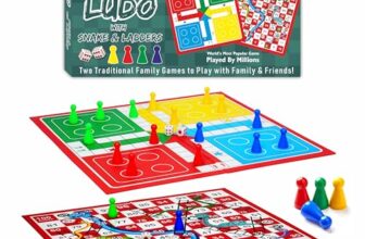 ToyAffair 2 in 1 Ludo with Snakes and Ladders Board Game Double Sided (38 x 38 cm) Family Board Game for Kids and Adults Age 6+ 2-4 Players Classic Indoor Strategy and Party Game