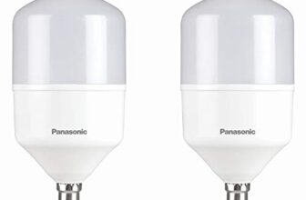 Panasonic 50W B22 LED Cool Day Light Bulb, Pack of 2, (PBUM04507-pk2)