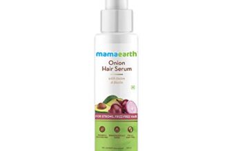 Mamaearth Onion Hair Serum For Silky & Smooth Hair, Tames Frizz, with Onion & Biotin for Strong, Tangle Free & Frizz-Free – 100 ml